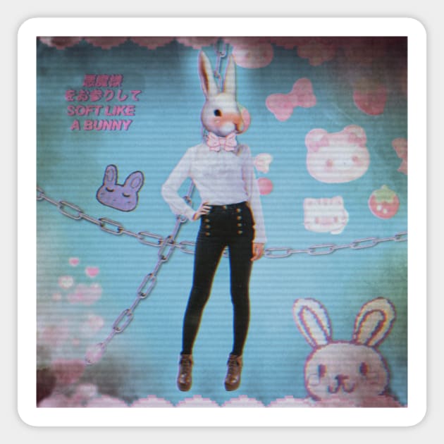 Weird rabbit Sticker by Narwên